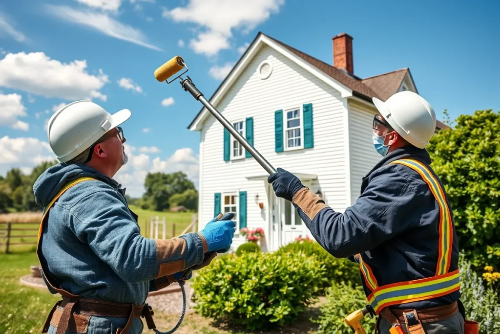 comment peindre une façade sans échafaudage