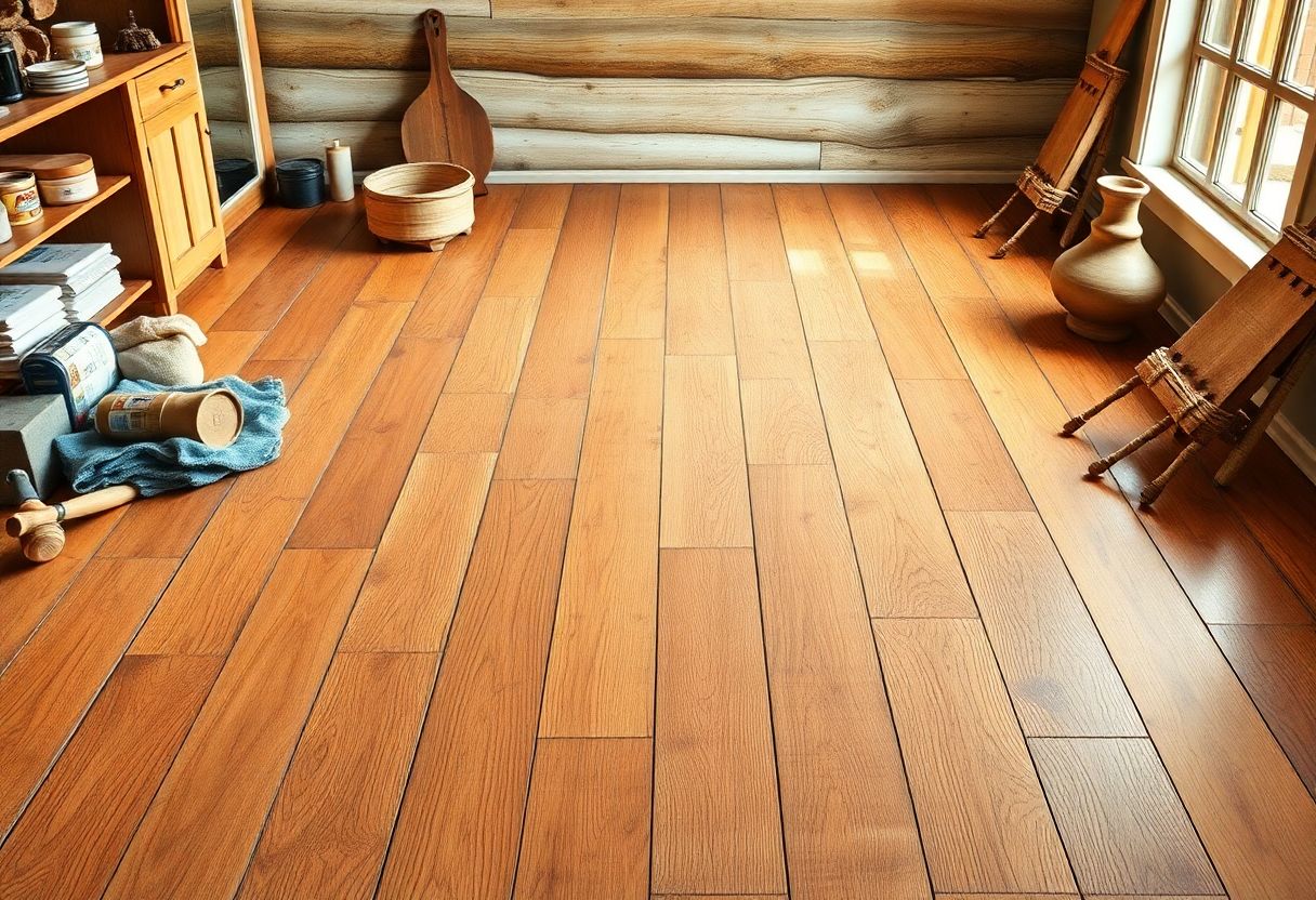 Brief SEO rayures parquet en bois