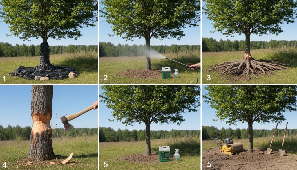 Découvrez 5 méthodes efficaces et rapides pour faire mourir un arbre en toute simplicité.