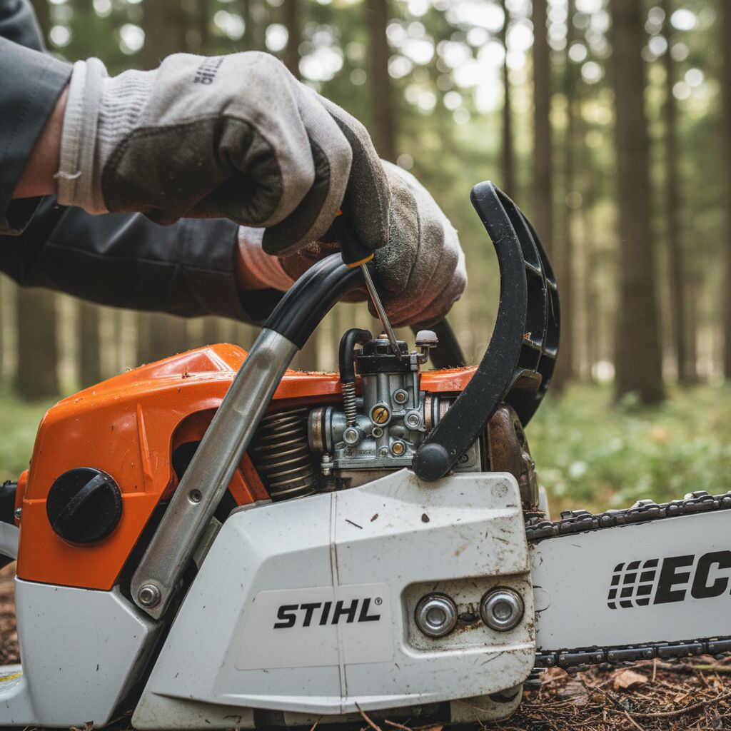 Découvrez comment régler efficacement les vis H et L du carburateur de votre tronçonneuse pour optimiser ses performances et assurer un fonctionnement optimal.