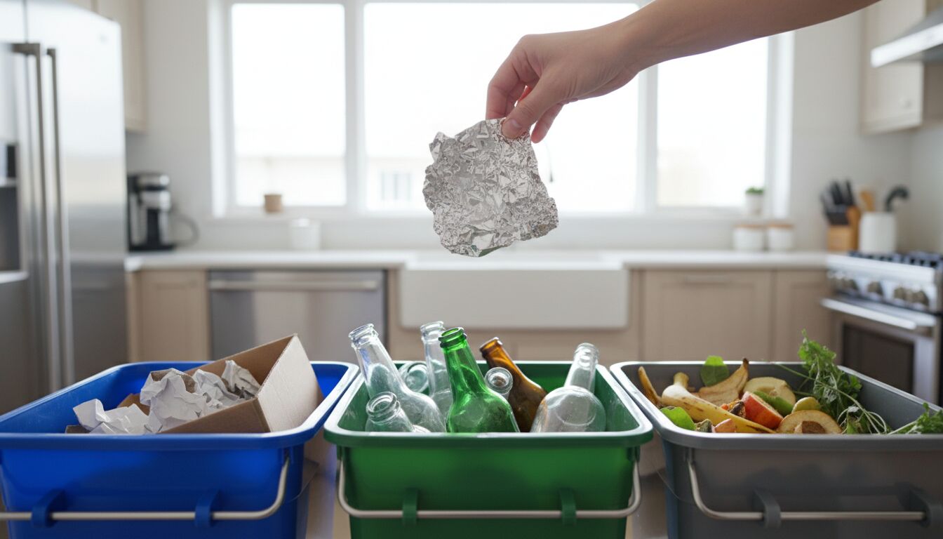 Découvrez où et comment jeter correctement le papier aluminium usagé pour un recyclage efficace et respectueux de l'environnement.